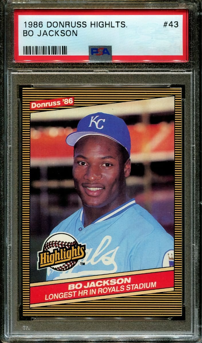 Bo Jackson 1986 Donruss Highlights Baseball
