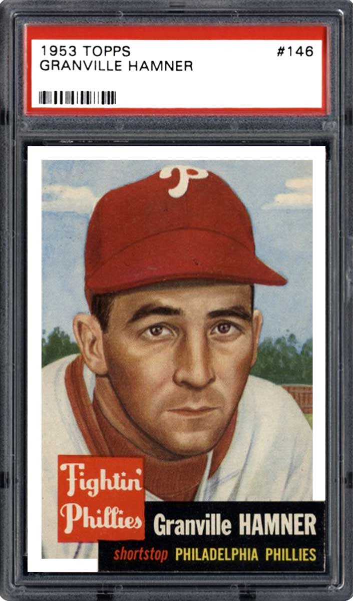 1953 Topps Baseball Grancille Hamner #146 PSA 3.5