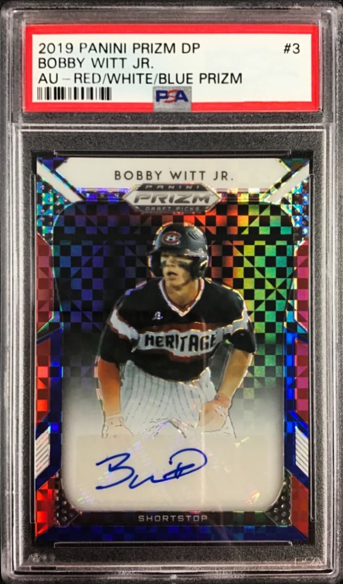 2019 Panini Prizm Draft Picks Baseball Red White Blue Bobby Witt Jr. #3