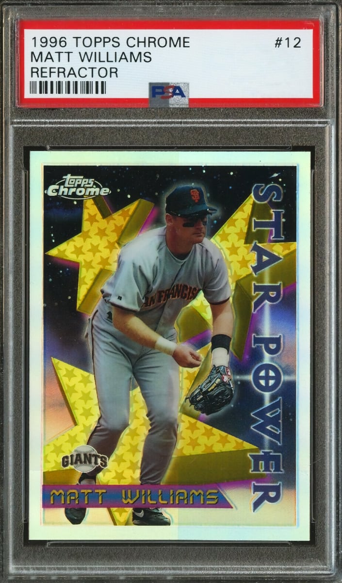 1996 Topps Chrome Baseball Refractor Matt Williams #12 PSA 9