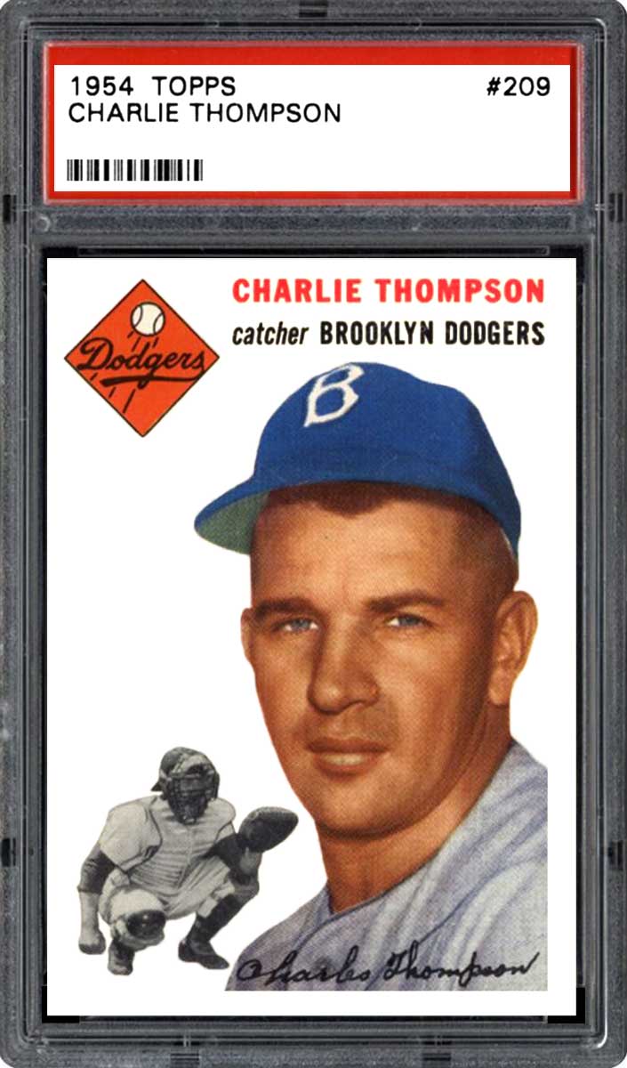 1954 Topps Baseball Tim Thompson #209