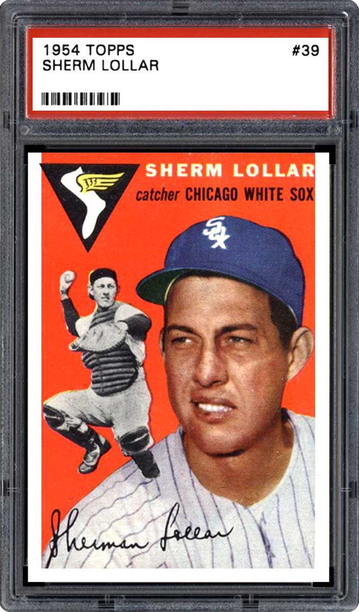 1954 Topps Canadian Baseball Sherm Lollar #39 PSA 4.5