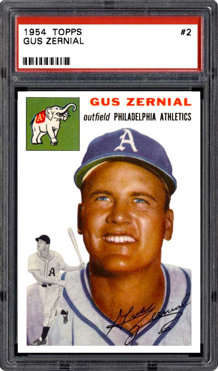 1954 Topps Canadian Baseball Gus Zernial #2 PSA 4.5