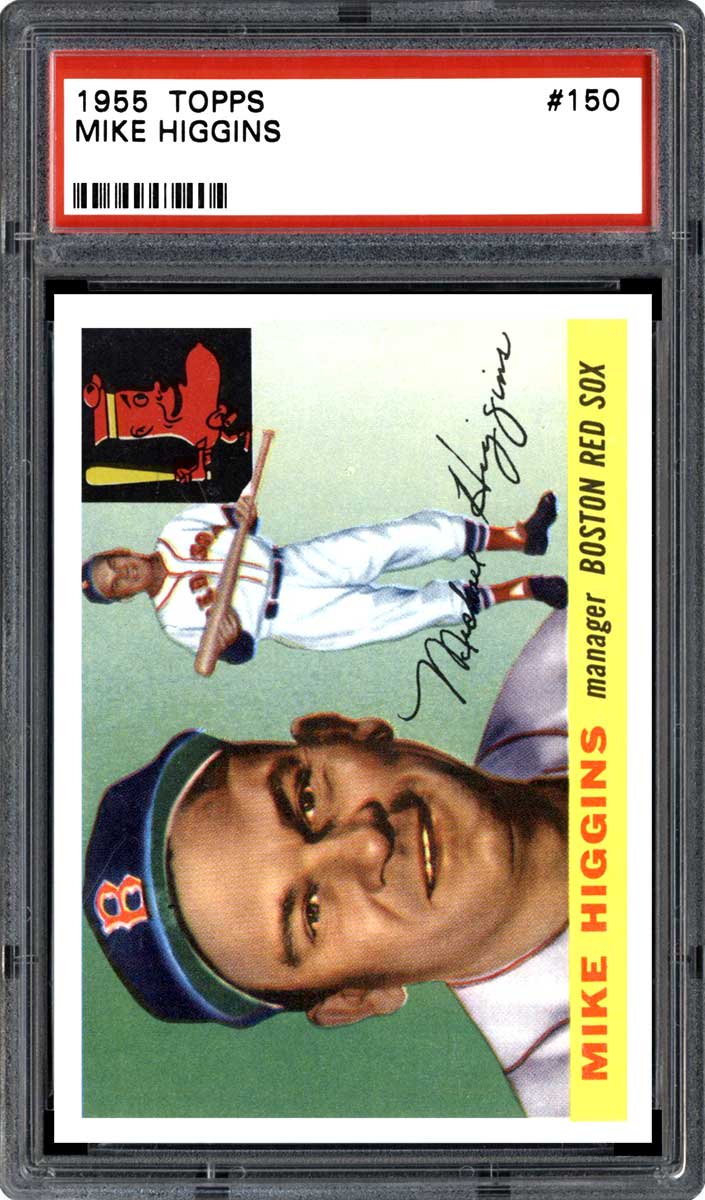 1955 Topps Baseball Pinky Higgins #150 PSA 8.5