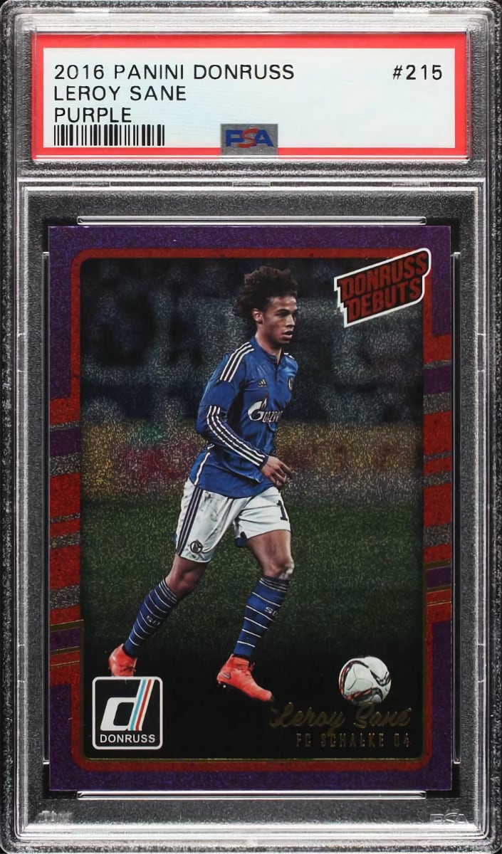 2016 Panini Donruss Soccer Purple Leroy Sane #215 PSA 10