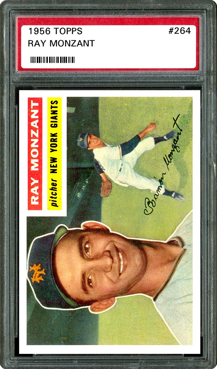 1956 Topps Baseball Ramon Monzant #264 PSA 6.5