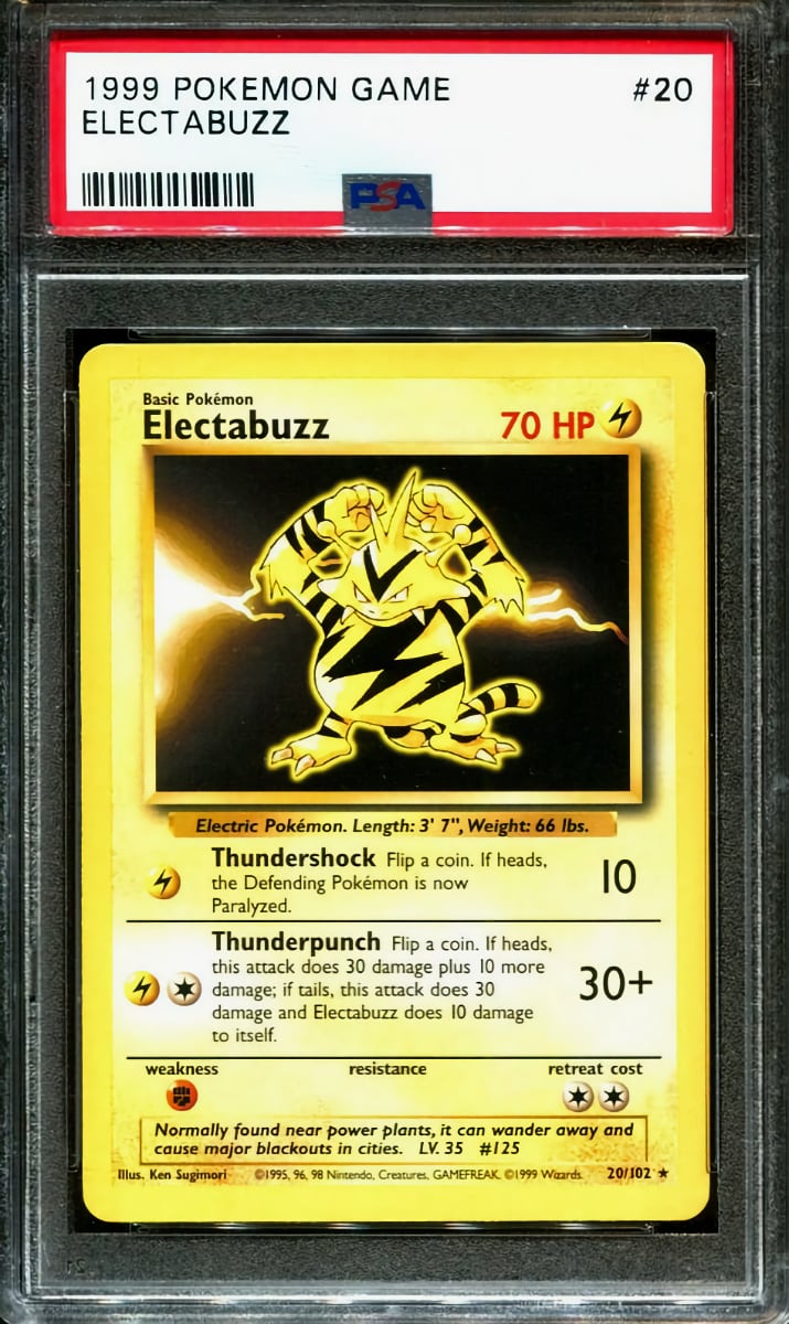 1999 Pokemon Base Set Electabuzz #20