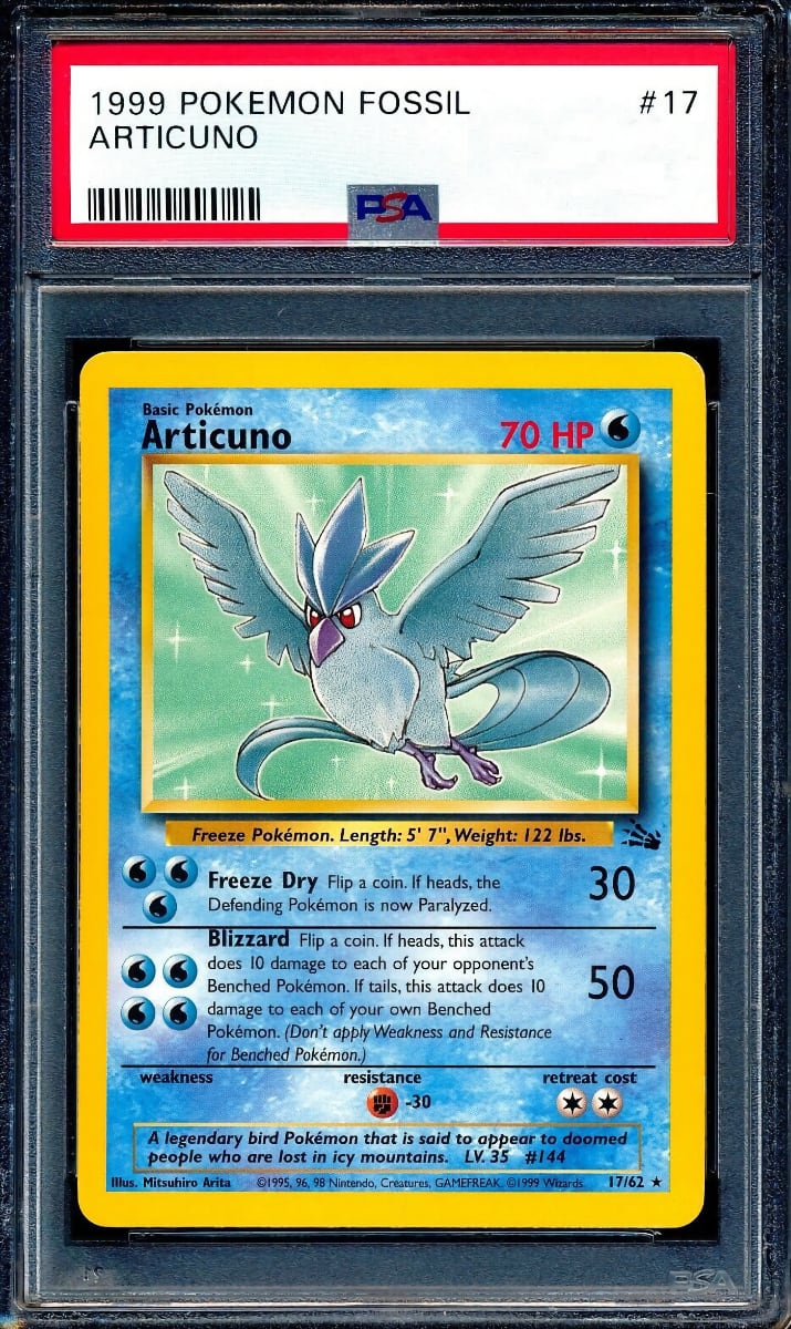 Articuno 1999 Pokemon Fossil
