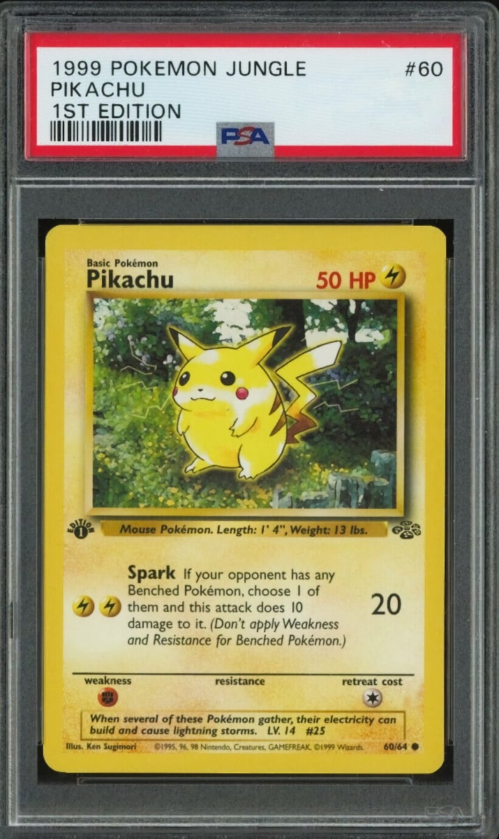 Pikachu 1999 Pokemon Jungle 1st Edition