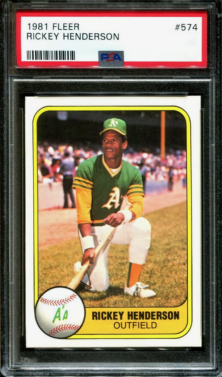 Rickey Henderson 1981 Fleer Baseball
