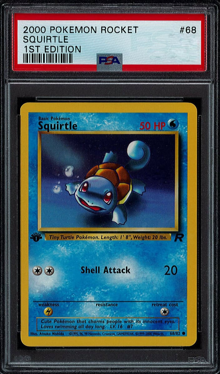 Squirtle 2000 Pokemon Team Rocket 1st Edition