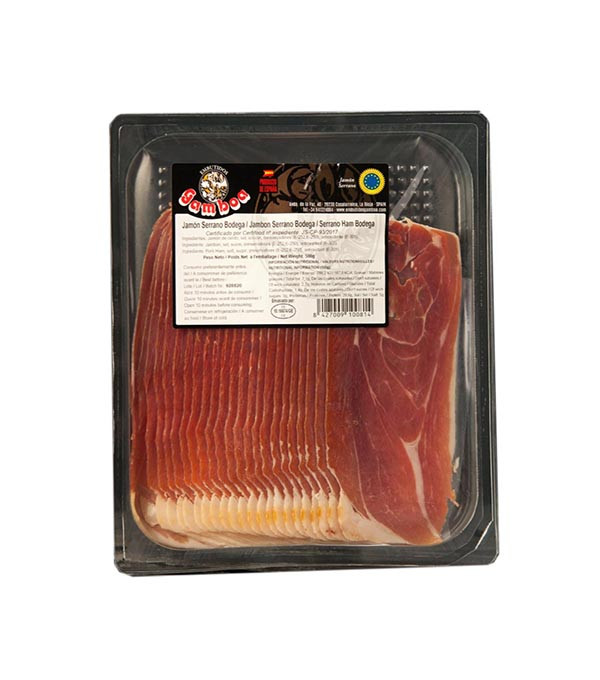 Jambon Serrano grande réserve 24 mois  24 tr Gamboa- 500g