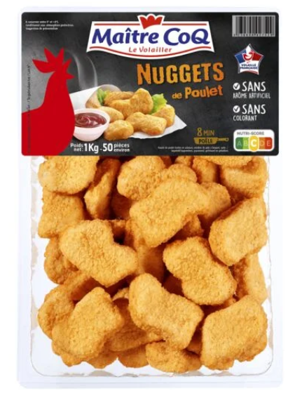 Nuggets de poulet Maitre Coq - 1kg