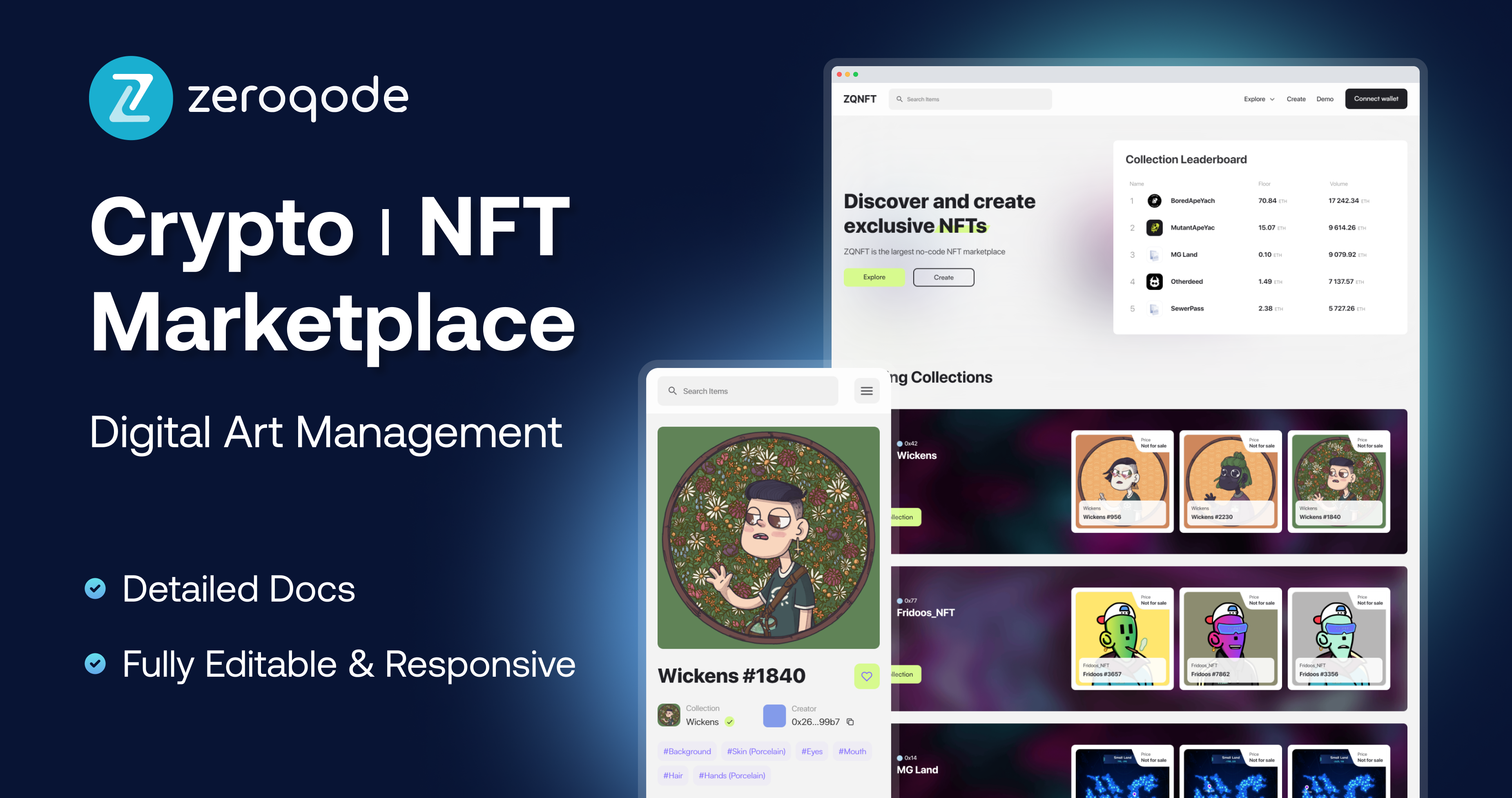 Crypto| NFT Marketplace Template | Bubble