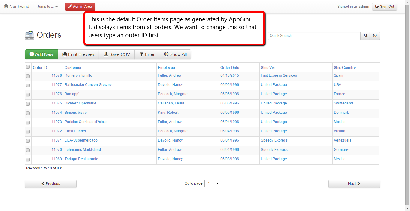 creating customized search forms