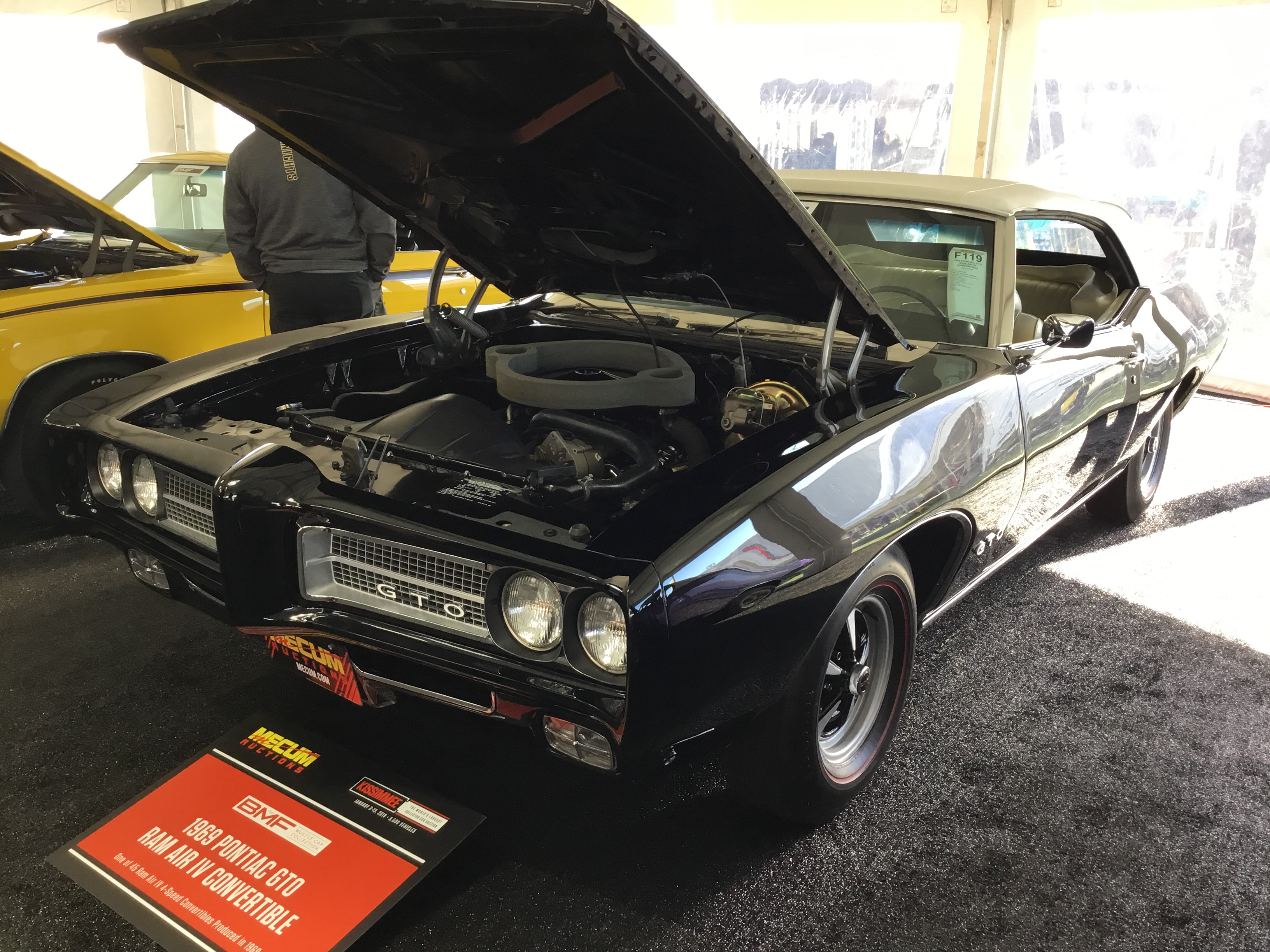 1969 Pontiac GTO Convertible 8-cyl. 400cid/370hp 4bbl Ram Air IV