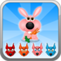 Nom Nom Bunny -kids arcade game!