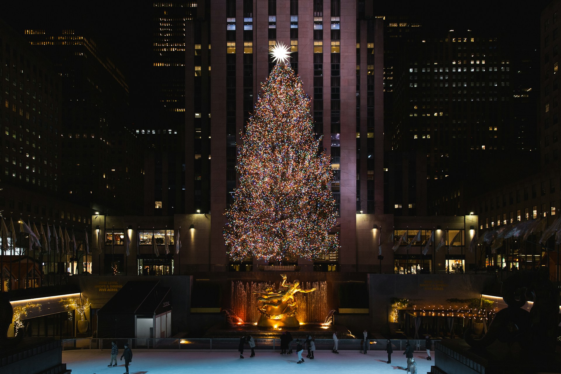 The Rockefeller Christmas Tree in New York
