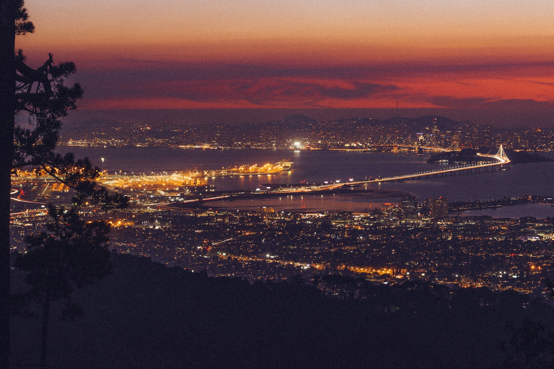 night-time cityscape of San Francisco