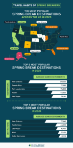 Spring Break map 2025