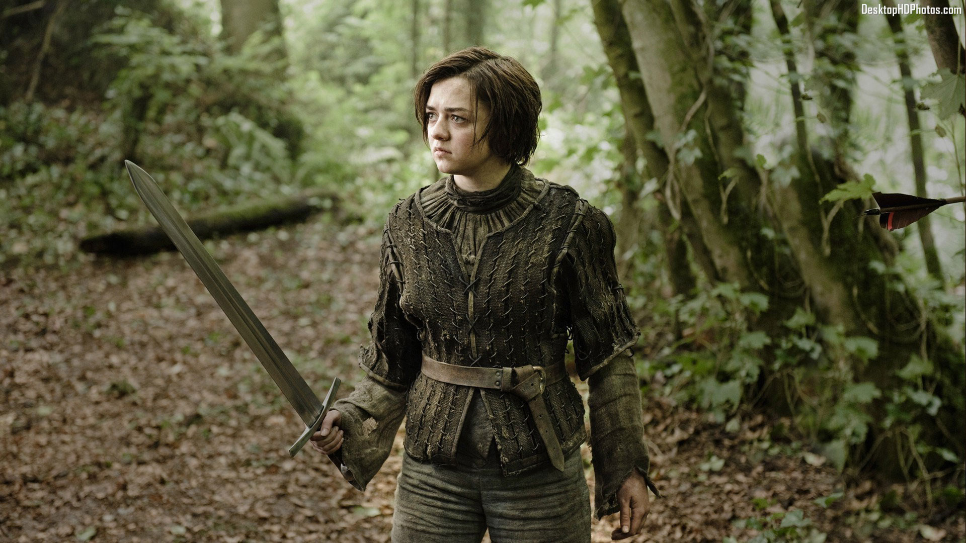 Maisie Williams en su papel de “Arya Stark” en Game Of Thrones