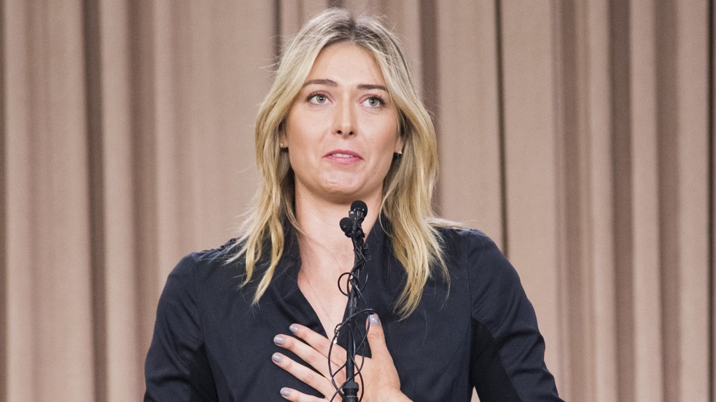 Maria Sharapova, suspendida por dos años tras su control con dopaje positivo (AFP)
