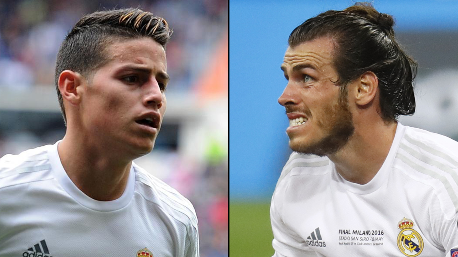 James Rodríguez y el galés Gareth Bale (Reuters)
