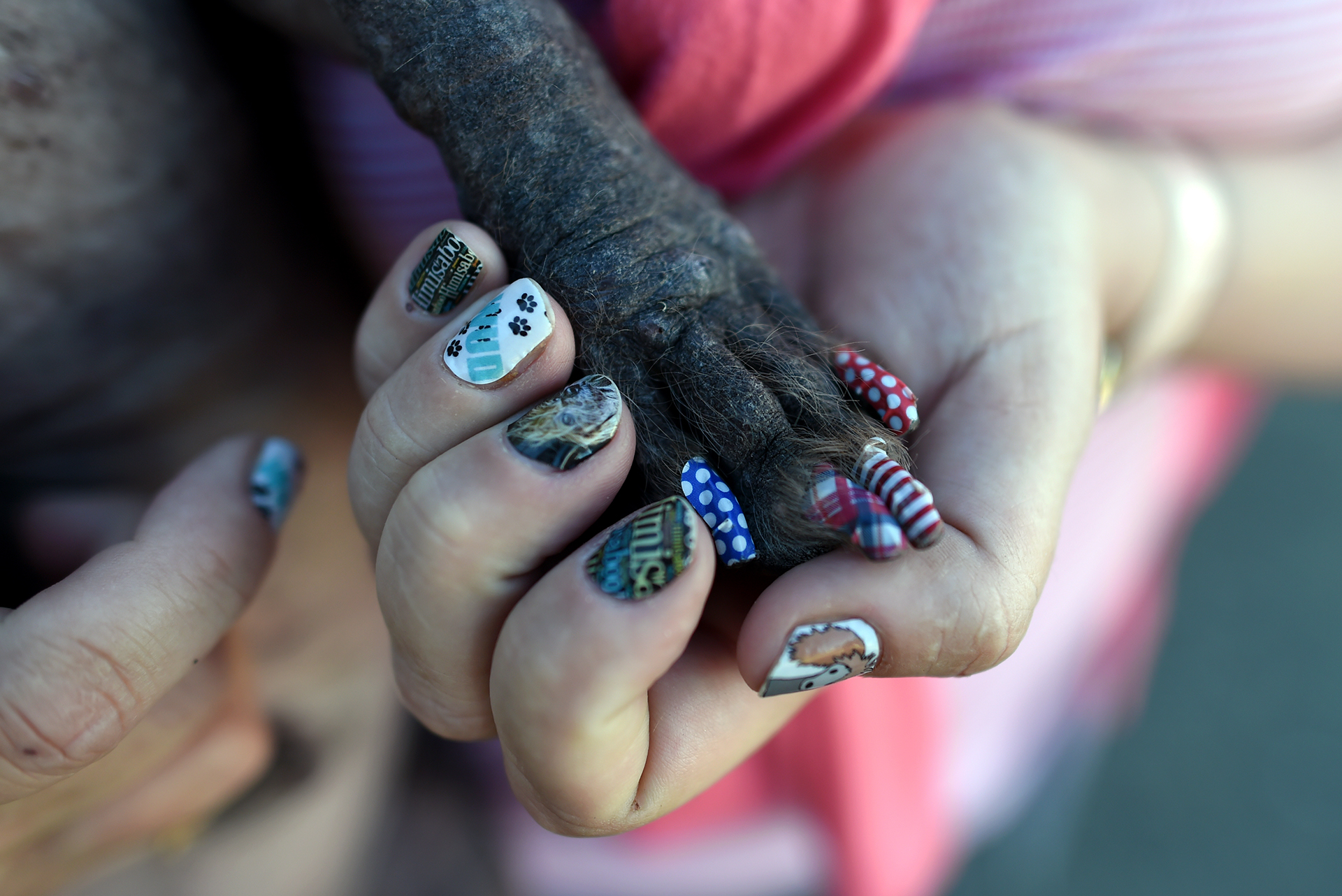 Edie Partridge y sus elegantes uñas postizas (AFP)