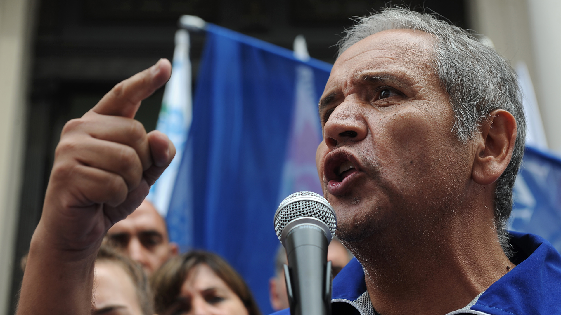 Sergio Palazzo, secretario general de La Bancaria. (Télam)