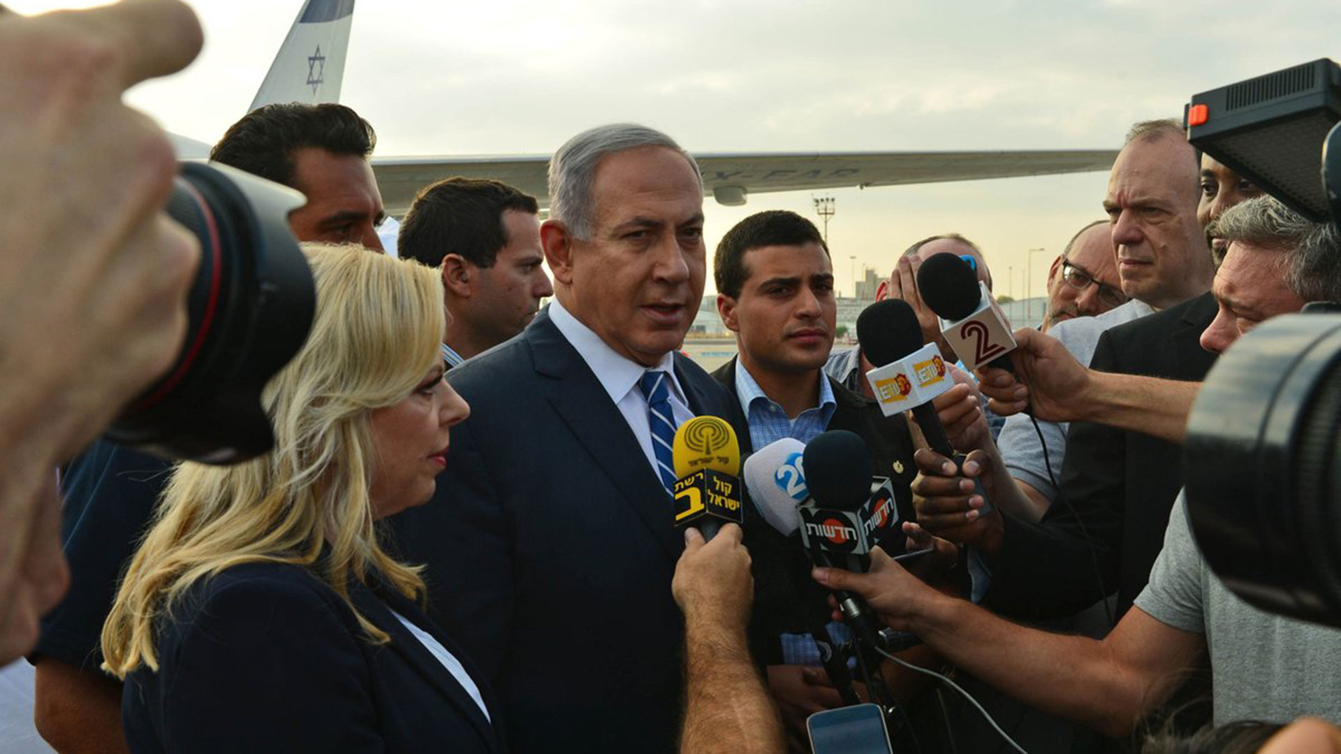 El primer ministro israelí, Benjamin Netanyahu, en el inicio de su gira en África