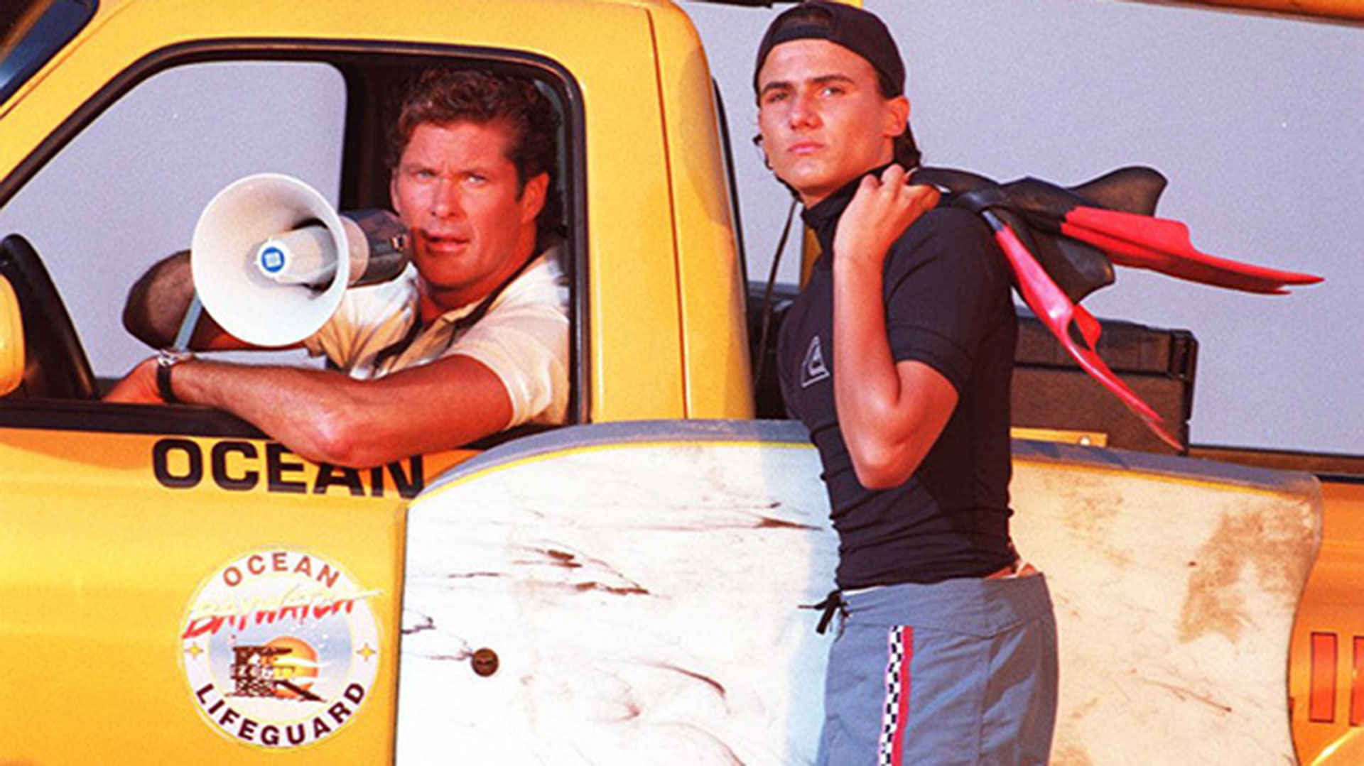 David Hasselhoff y Jeremy Jackson