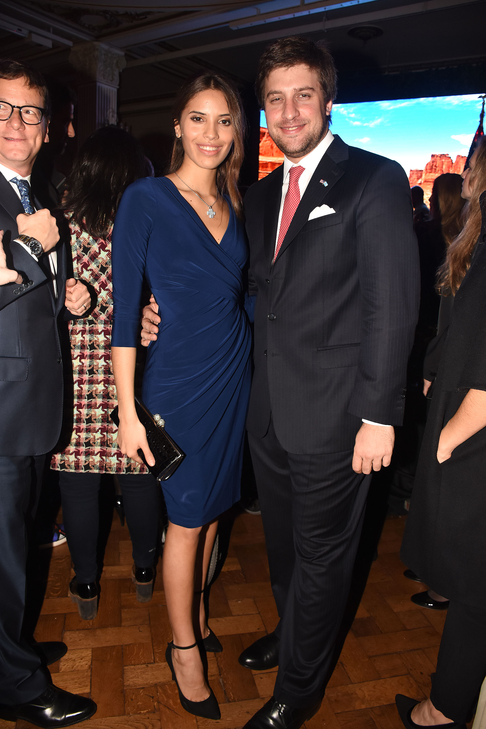 Georgie Neuss, presidente del Grupo Urban Yard, y la modelo Taina Laurino Ferreira