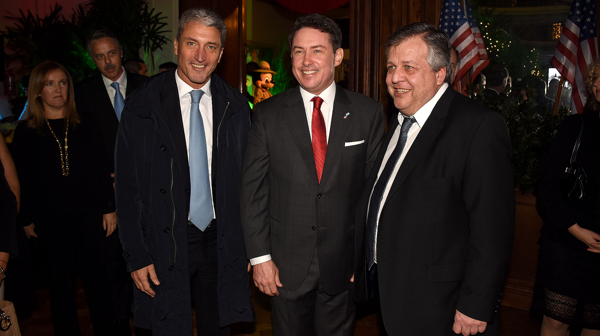 José Scioli, Noah Mamet y Carlos Stornelli
