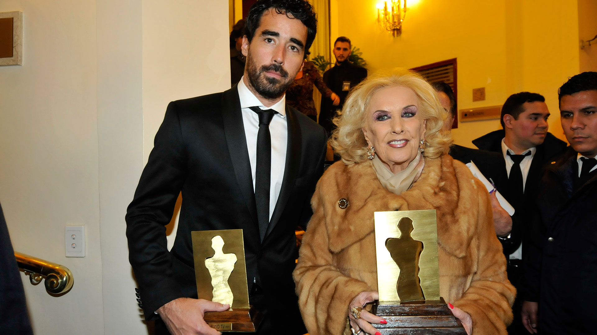 Mirtha Legrand y Nacho Viale, su nieto y productor (Verónica Guerman)