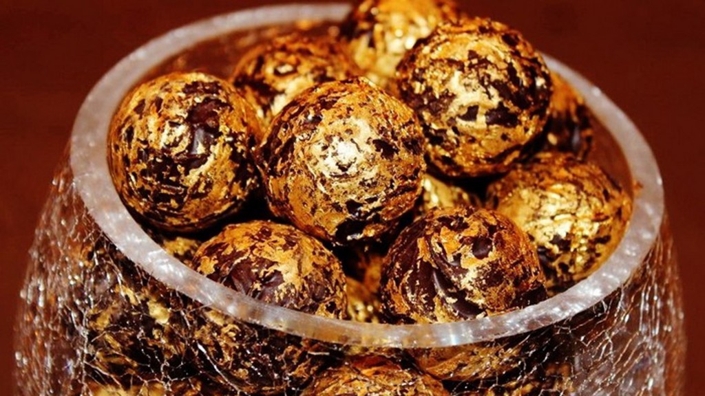 La referencia suiza de la espectacularidad del chocolate: 24 kilates de oro comestible