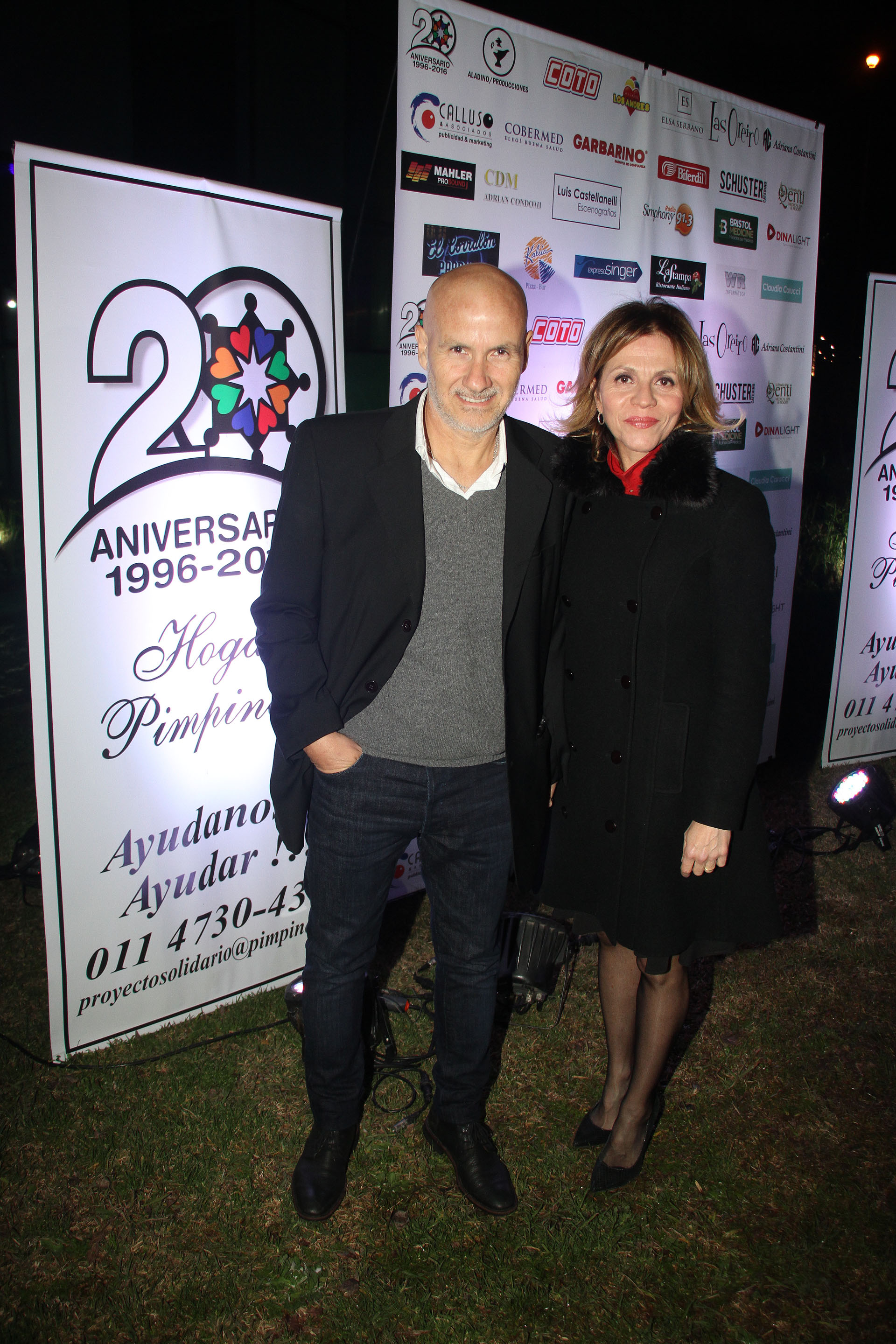 Marcela Morelo y su pareja