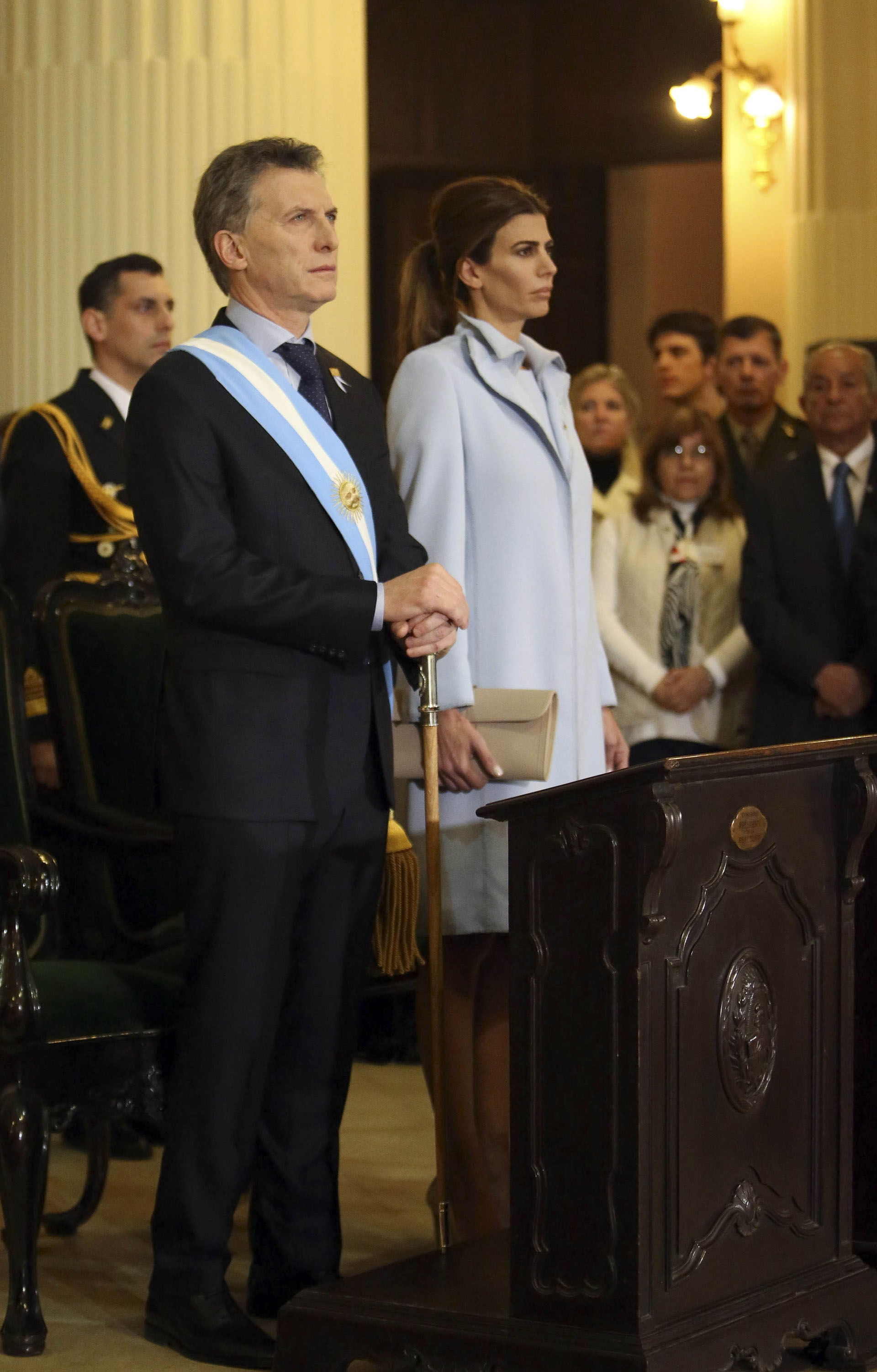 Durante el Tedeum en la Catedral de San Miguel de Tucumán (Télam)