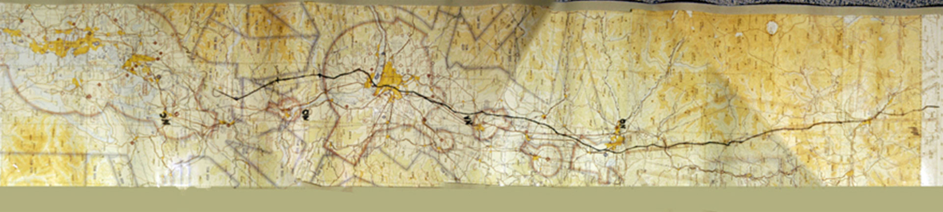 El mapa trazado por el FBI para intentar determinar dónde pudo caer Cooper, teniendo en cuenta la meteorología, las coordenadas de su salto y las características del paracaídas que tenía consigo (FBI)