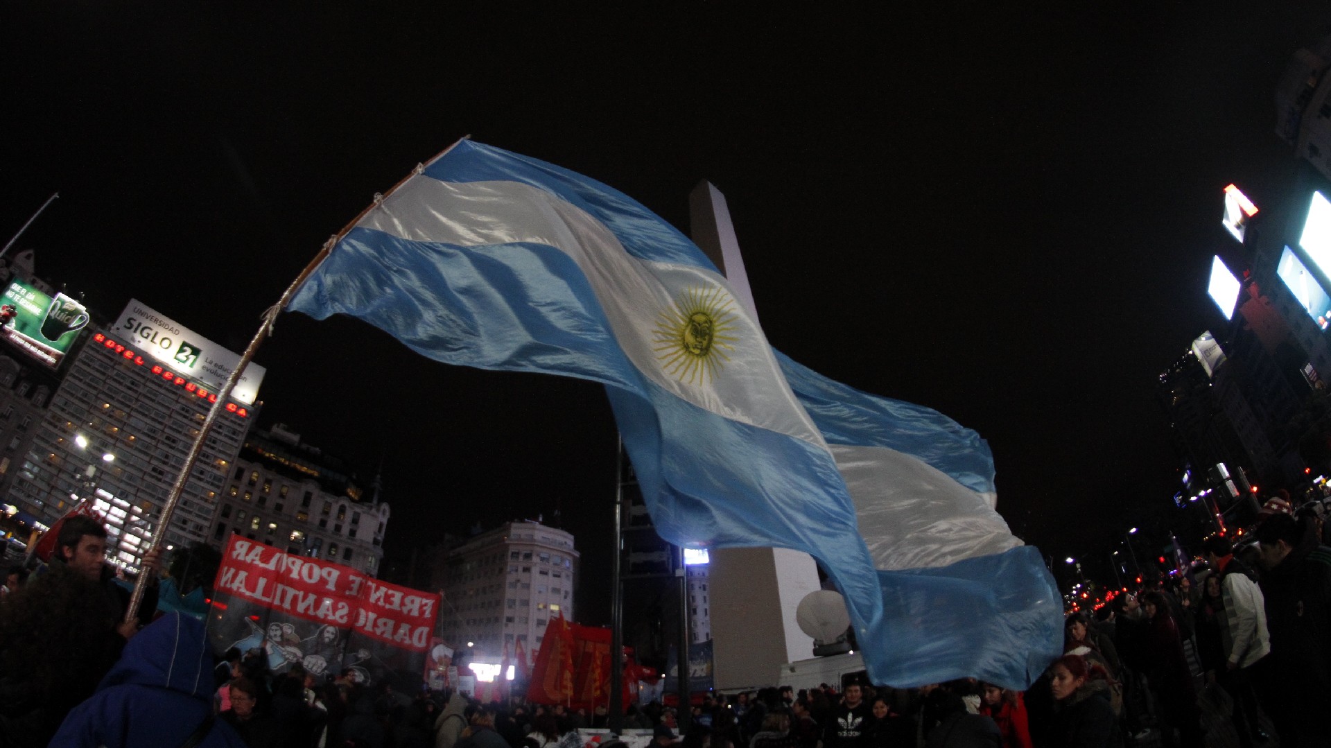 El Obelisco fue el epicentro de las protestas