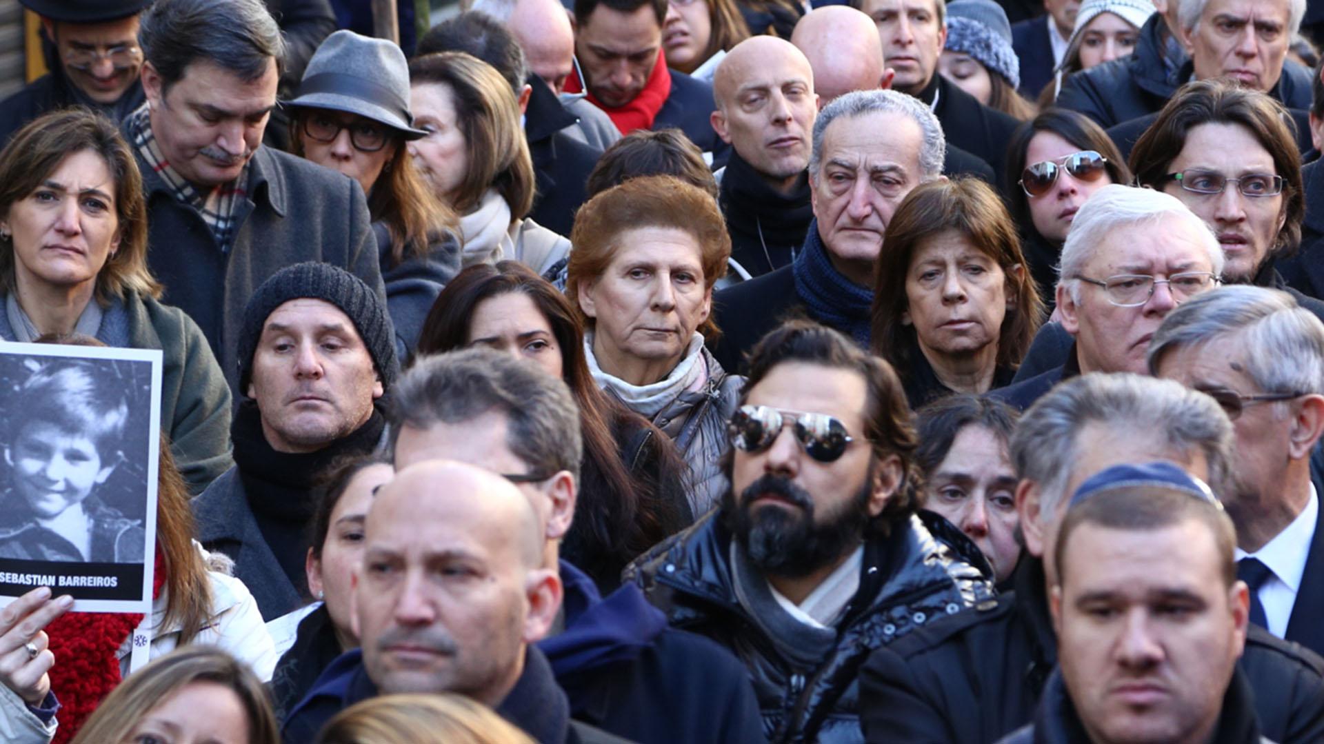 Sara Garfunkel, la madre de Alberto Nisman, presente en el acto (Infobae)