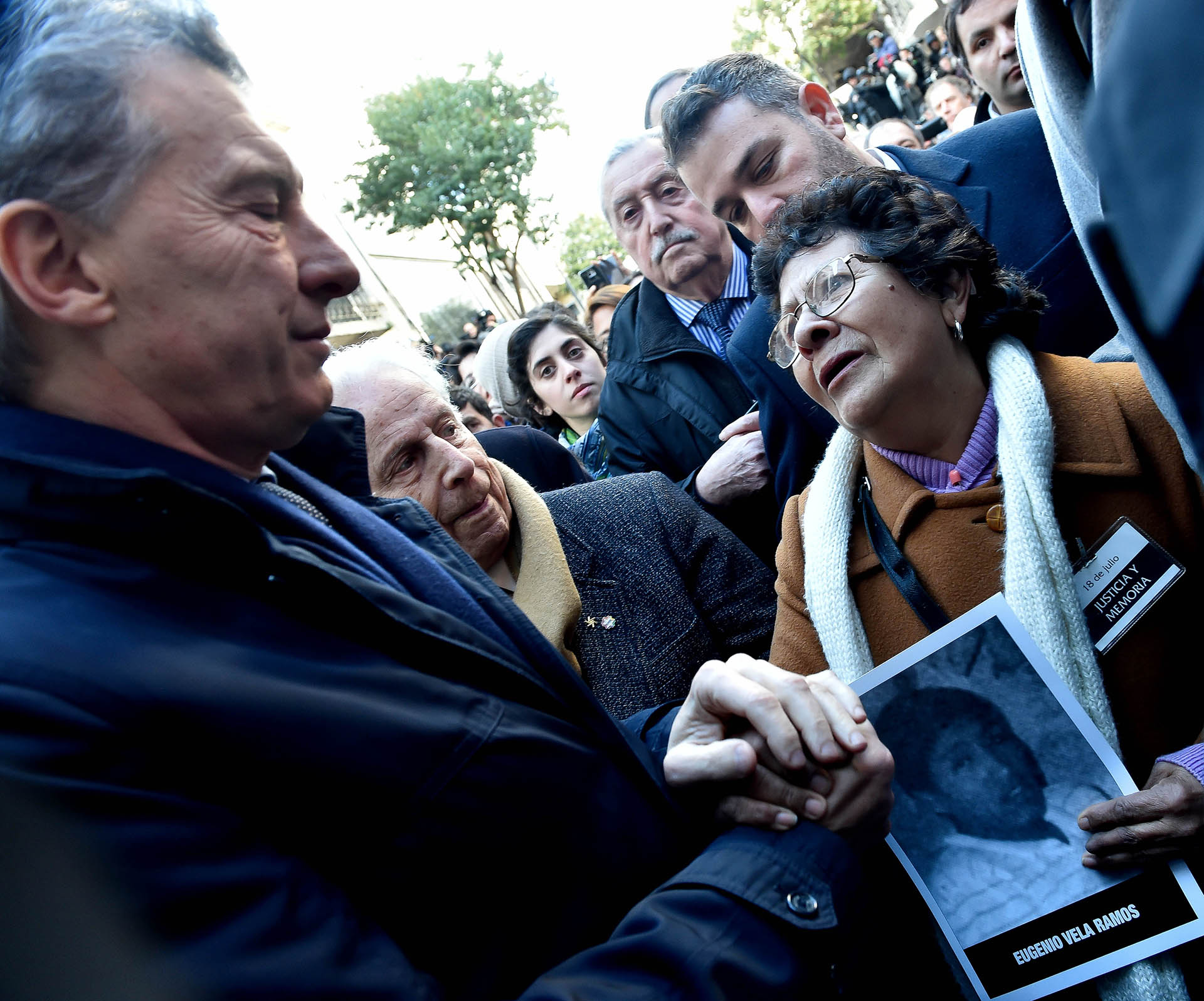 El Presidente llegó a las 9:30 y se retiró pocos minutos después de escuchar esas palabras (Infobae)