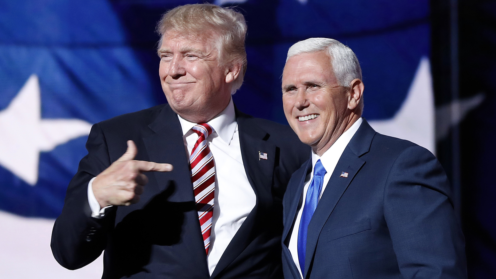 Donald Trump y Mike Pence (AP)