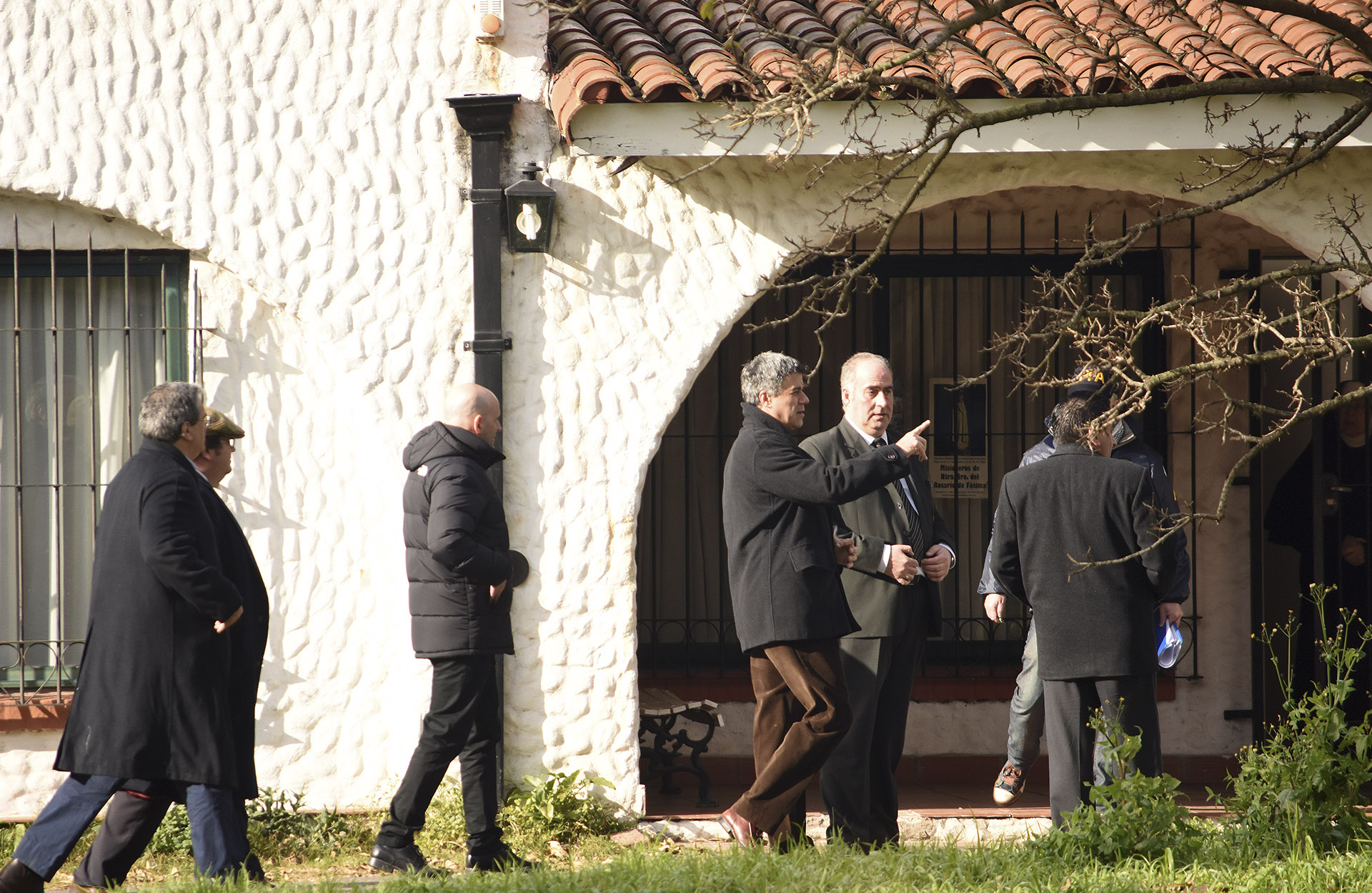 El convento de General Rodríguez donde detuvieron a José López (Télam)