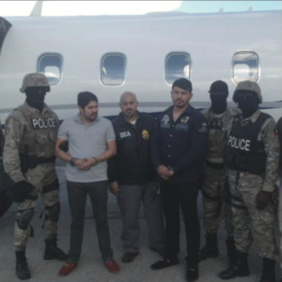 Efraín Antonio Campo Flores y Franqui Francisco Flores de Freitas fueron arrestados en Haití en 2015 mientras intentaban traficar 800 kilos de cocaína