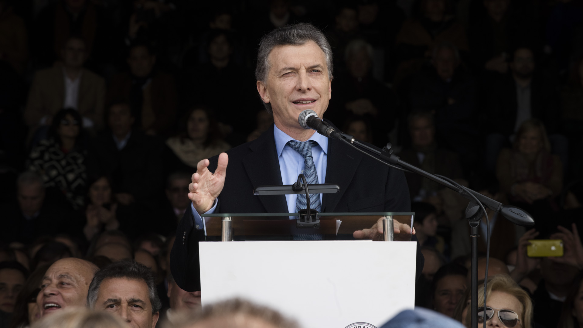 El discurso de Mauricio Macri (Adrián Escandar)