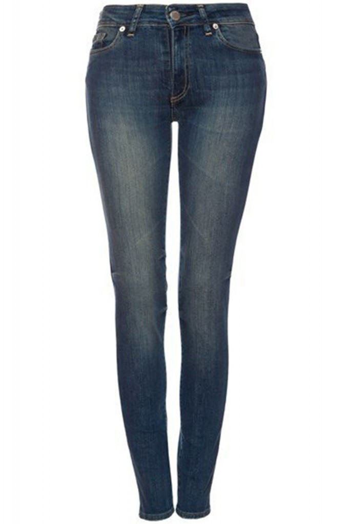 Jean skinny “Dafne” de corte tiro medio