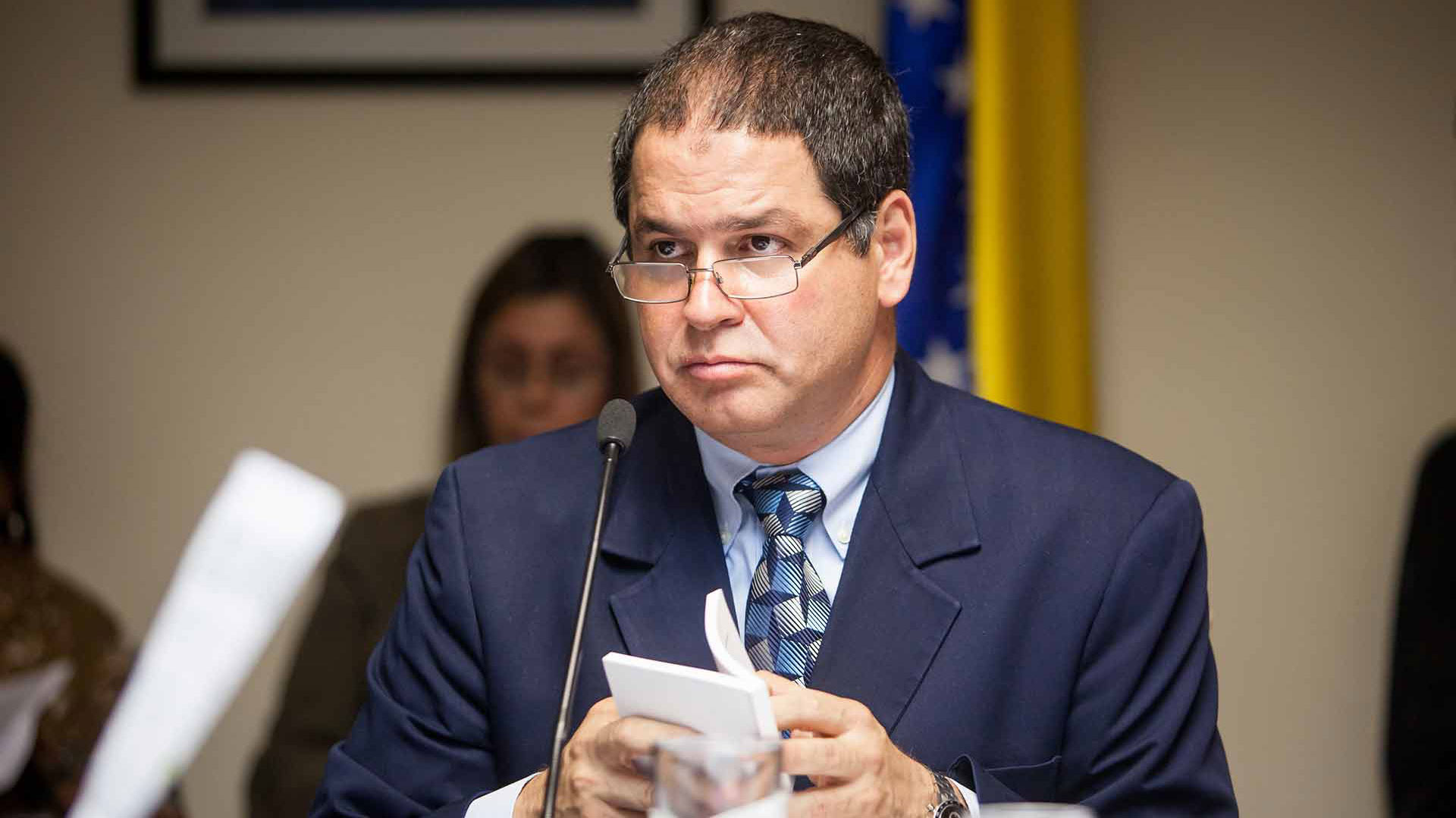 Luis Florido, el representante de la oposición venezolana