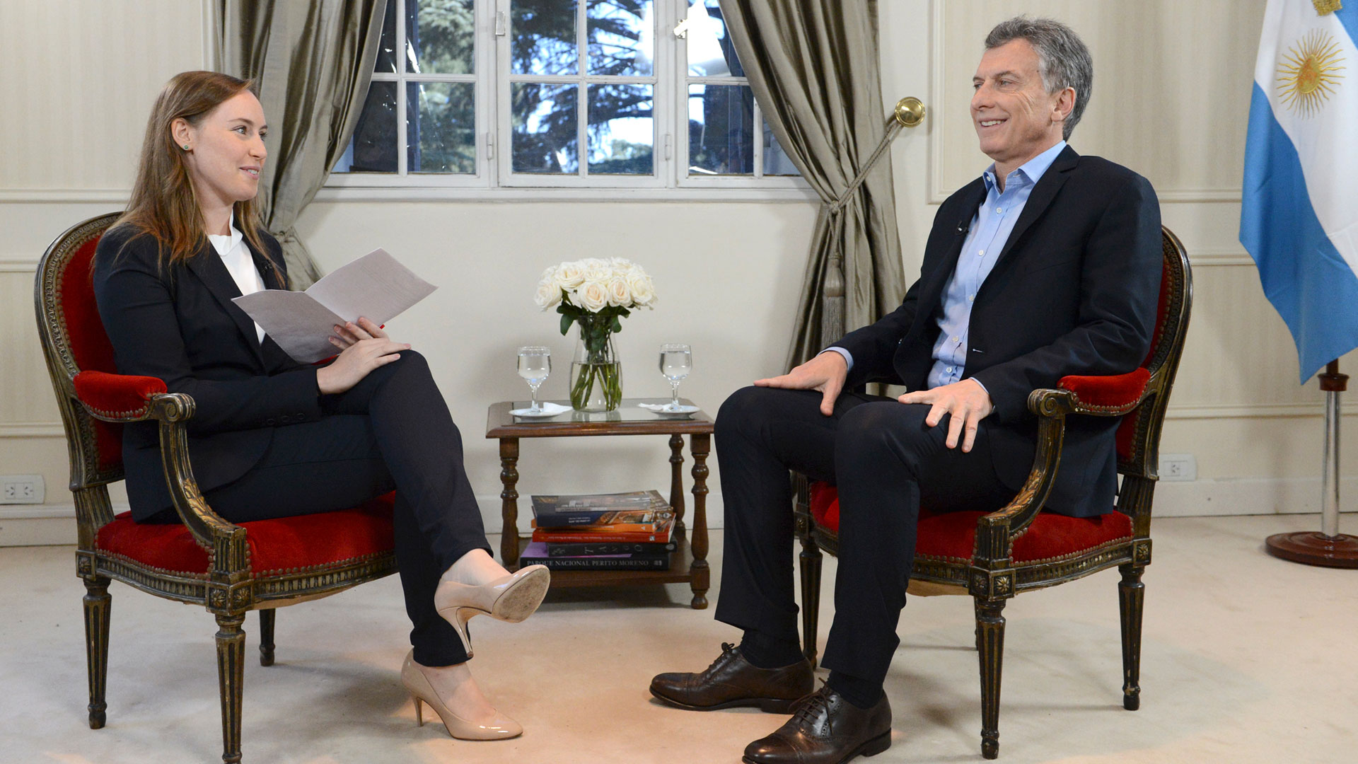 Mauricio Macri en la entrevista que brindó al sitio BuzzFeed.