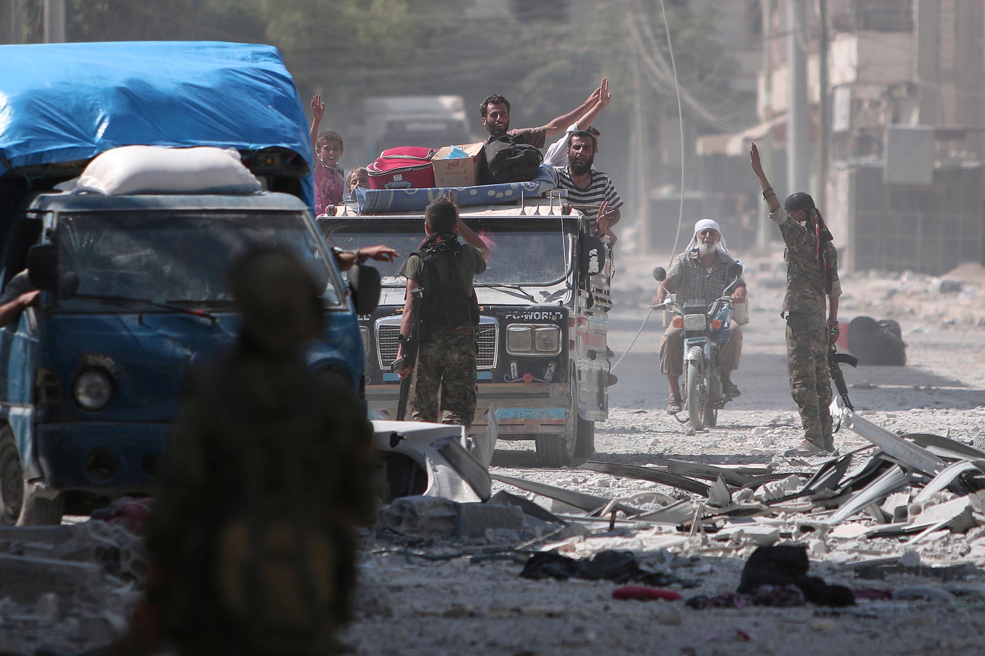 En enero de 2014 el Estado Islámico tomó el control de las calles de Manbij, a pocos kilómetros de Alepo, una de las ciudades más importantes de Siria (Reuters)