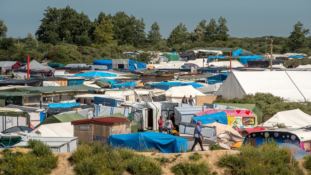 El campo de refugiados de Calais (AFP)